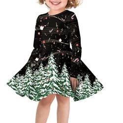 Showudesigns Mädchen Kleid 3-16 Jahre Alt Langarm Kleid A-Linie Flowy Midi Kleid, Weihnachten 8, 15-16 Jahre von Showudesigns