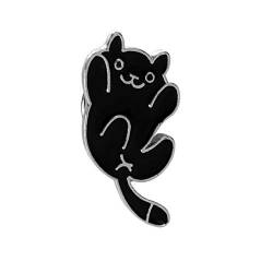 Sicherheitsnadeln Broschen Für Kleidung Art-Deco-Brosche Emaille Pins Broschen für Frauen Erinnerung Mohn Pin Abzeichen Abzeichen Emaille Pin black cat von Shulishishop