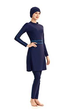 ShuoBeiter Neue bescheidene Badebekleidung Langarm Badeanzug Beachwear Burkini Badeanzug Mode Beachwear (S1, XS) von ShuoBeiter