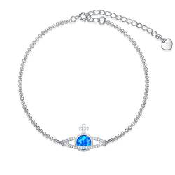 Shusukue Opal Armband 925 Silber Damenarmband Saturn Armkette Planeten Schmuck für Frauen von Shusukue