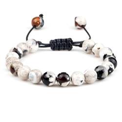 Armband Armreif Schmuck Herren Frauen Bracelets Bracelet Jewellery Geflochtene Seilarmbänder Armreif Perlen Verstellbares Armband Männer Frauen Yoga Stil1 von SiVaji