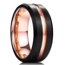 Ring Ringe Damen Bijouterie Herren 8Mm Schwarzer Ehering Für Männer Lila Ring 13 Style23 von SiVaji