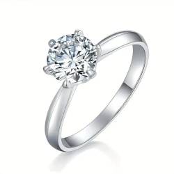 Ring Ringe Damen Bijouterie Herren Ring Sterling Für Mann Und Frau Geeignet Zum Tragen Und Für Verlobung Ehering 8 S925Moissanite von SiVaji