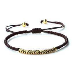 SiVaji Armband Armreif Schmuck Herren Frauen Bracelets Bracelet Jewellery Lange Handgemachte Armbänder Mehrfarbige Seilkette Geflochtene Armreifen Glückliche Frauen Männer Braun von SiVaji