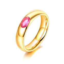 SiVaji Ring Ringe Damen Bijouterie Herren Grün Rosa Weißer Ring Funkelnder Ehering Für Frauen 8 R22017G-Pink von SiVaji