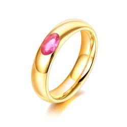 SiVaji Ring Ringe Damen Bijouterie Herren Grün Rosa Weißer Ring Funkelnder Ehering Für Frauen 9 R22017G-Pink von SiVaji