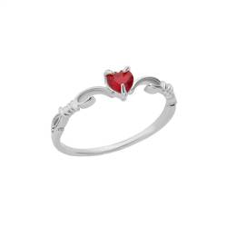 SiVaji Ring Ringe Damen Bijouterie Herren Pink Heart Rings For Women Adjustable Heart Ring Wedding Aesthetic Resizable Jz4981P von SiVaji