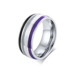 SiVaji Ring Ringe Damen Bijouterie Herren Ring Für Frauen Paar Stolz Liebesversprechen Streifen Flagge Verlobungsringe Usringsize06 Pr-034S von SiVaji