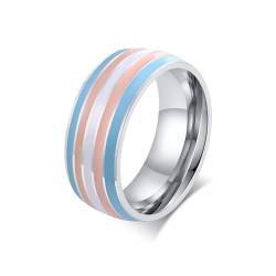 SiVaji Ring Ringe Damen Bijouterie Herren Ring Für Frauen Paar Stolz Liebesversprechen Streifen Flagge Verlobungsringe Usringsize07 Pr-035S von SiVaji