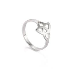 SiVaji Ring Ringe Damen Bijouterie Herren Ringe Casual Party Ring Für Damen 10 Steelcolor von SiVaji