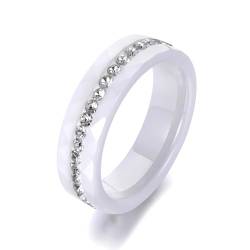 SiVaji Ring Ringe Damen Bijouterie Herren Ringe Hochzeit Verlobungsringe Für Frauen Mädchen 6 R18145-Weiß von SiVaji