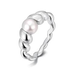 SiVaji Ring Ringe Damen Bijouterie Herren Vintage-Eheringe Für Frauen Geometrische Spiralparty 6 R23069P von SiVaji