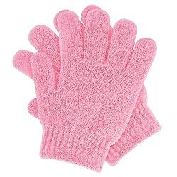 Sibba Peeling Handschuhe Exfoliating Gloves Massagehandschuhe Peelinghandschuh für Körper Bad oder Dusche, Saunahandschuh, Duschschwamm, Body Scrubbing Massage Wiederverwendbar Schrubben (Rosa) von Sibba