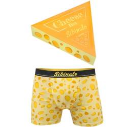 Sibinulo - Herren Lustige Käse Boxershorts Trunks, Gelegenheiten, Baumwolle, 1 Paar, Größen M von Sibinulo