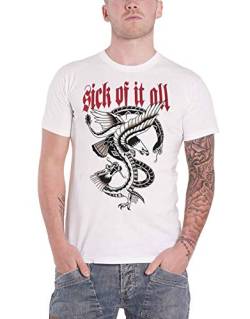 Sick Of It All Eagle T-Shirt weiß XL von Sick Of It All