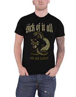Sick Of It All Panther Männer T-Shirt schwarz L 100% Baumwolle Band-Merch, Bands von Sick Of It All