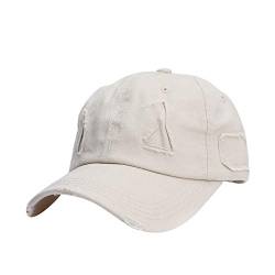 Sonnenhüte Einfacher Vater Hut für Männer Frauen Baseball Cap Visier Sonnenhut Strandhut Trucker Hüte Outdoor Travel Beach Kopfbedeckung(Beige) von SicongHT