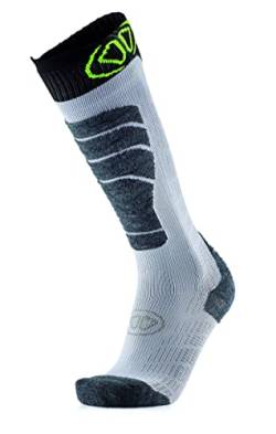 Sidas Herren Chaussettes de ski confortables mi-hautes en Laine mérinos Pour l'automne et l'hiver Freizeitsocken, Blanc/Noir, 9-11 von Sidas