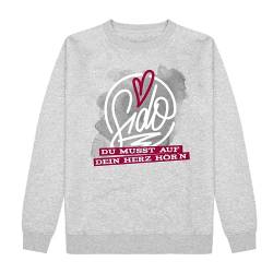 Sido Sweater - Du musst auf Dein Herz hörn - Grau meliert - XL von Sido