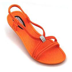 Badeschuhe Damen - Tenno - Schwimmschuhe Badesandalen Frauen - fällt klein aus - schmaler Schnitt - orange42 von Siebi's