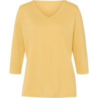 Sieh an! Damen 3/4-Arm-Shirt gelb von Sieh an!