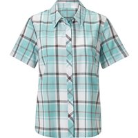 Sieh an! Damen Bluse mint-grau-kariert von Sieh an!