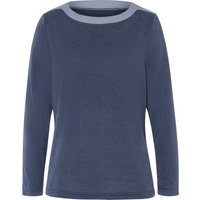 Sieh an! Damen Feinstrickpullover rauchblau-taubenblau von Sieh an!