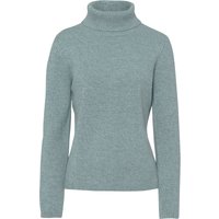 Sieh an! Damen Rollkragenpullover jade-kalkmint-meliert von Sieh an!