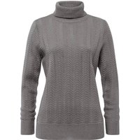 Sieh an! Damen Rollkragenpullover steingrau von Sieh an!