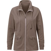 Sieh an! Damen Shirtjacke taupe von Sieh an!