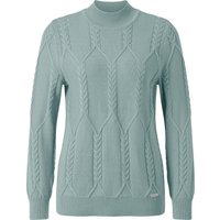 Sieh an! Damen Stehkragenpullover kalkmint von Sieh an!