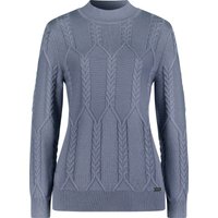 Sieh an! Damen Stehkragenpullover taubenblau von Sieh an!