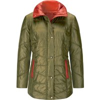 Sieh an! Damen Steppjacke oliv-rostrot von Sieh an!