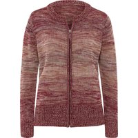 Sieh an! Damen Strickjacke bordeaux-rosenholz-meliert von Sieh an!