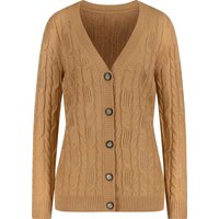 Sieh an! Damen Strickjacke camel von Sieh an!