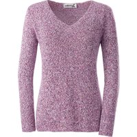 Sieh an! Damen Strickpullover fuchsia-meliert von Sieh an!