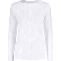 Sieh an! Damen Strickpullover weiß von Sieh an!