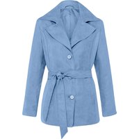 Sieh an! Damen Trenchcoat himmelblau von Sieh an!