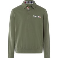 Sieh an! Herren Langarm-Poloshirt khaki von Sieh an!