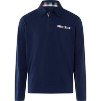 Sieh an! Herren Langarm-Poloshirt marine von Sieh an!