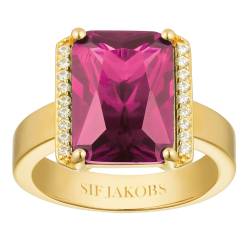 Sif Jakobs Jewellery SJ-R42267-PKCZ-YG Damen-Ring Roccanova Altro Grande Goldfarben Pink von Sif Jakobs Jewellery