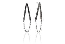 Sif Jakobs Pendientes Mujer E1009-BK-BK (3 cm) von Sif Jakobs