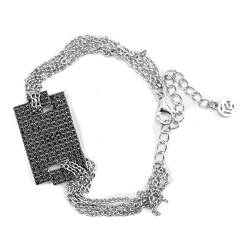 Sif Jakobs Pulsera Mujer B0099-BK Negro Plata de Ley (15 cm) von Sif Jakobs