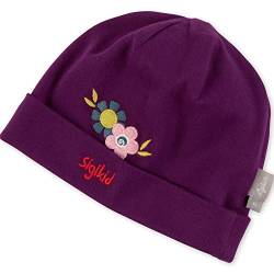 Sigikid Baby-Mädchen Bio-Baumwolle Beanie-Mütze, lila, 42 von Sigikid