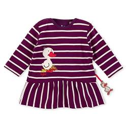 Sigikid Baby-Mädchen Kleid aus Bio Baumwolle Kinderkleid, lila/weiß, 74 von Sigikid