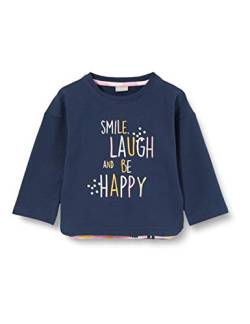 Sigikid Baby-Mädchen Mini Bio-Baumwolle, Größe 098-128 Sweatshirt, Blau/Happy, 98 von Sigikid