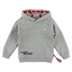 Sigikid Jungen Mini Sweatshirt aus Bio-Baumwolle Kapuzenpullover, grau, 104 von Sigikid