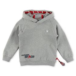 Sigikid Jungen Mini Sweatshirt aus Bio-Baumwolle Kapuzenpullover, grau, 122 von Sigikid