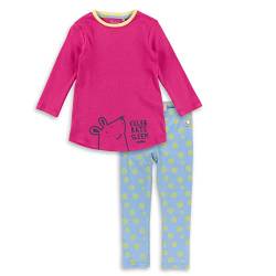 Sigikid Mädchen Mini Pyjama aus Bio-Baumwolle Pyjamaset, pink/blau, 128 von Sigikid