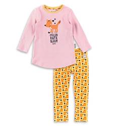 Sigikid Mädchen Mini Pyjama aus Bio-Baumwolle Pyjamaset, rosa/gelb, 128 von Sigikid
